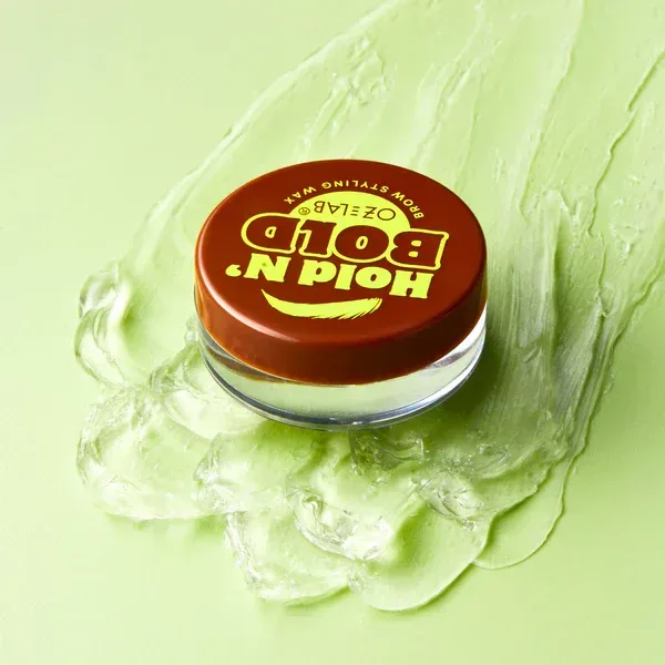 Hold N' Bold jar on a swirl of clear gel